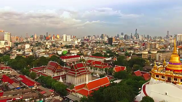 无人机拍摄的老曼谷视频素材