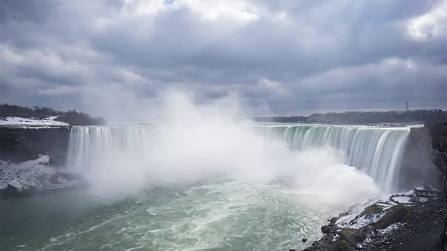 尼亚加拉，加拿大-时间推移-尼亚加拉瀑布视频素材