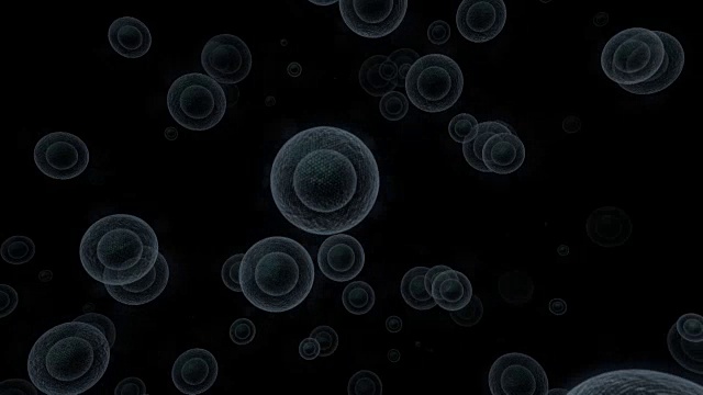 显微镜下的细胞运动视频素材