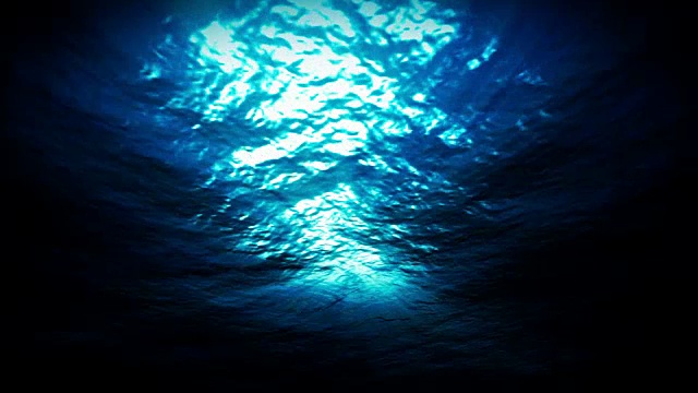 在一个蔚蓝的泻湖水下的光视频下载