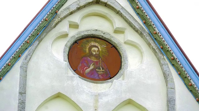 教堂上的耶稣像视频下载
