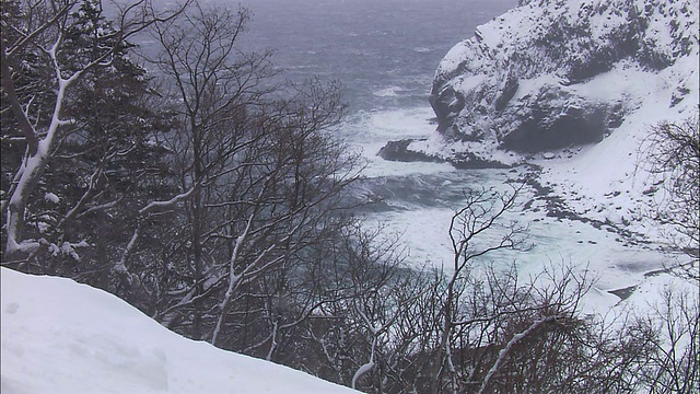 知子海岸在冬天视频下载