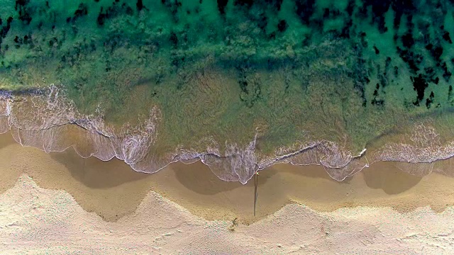 海滩鸟瞰图视频素材