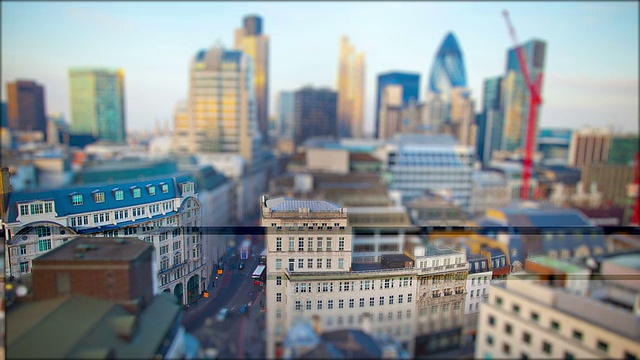 倾斜转移伦敦-伦敦城市视频素材