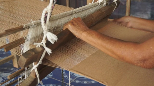 泰国传统的编织视频素材