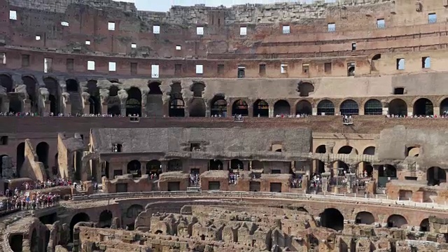 意大利罗马内部的圆形大剧场视频下载