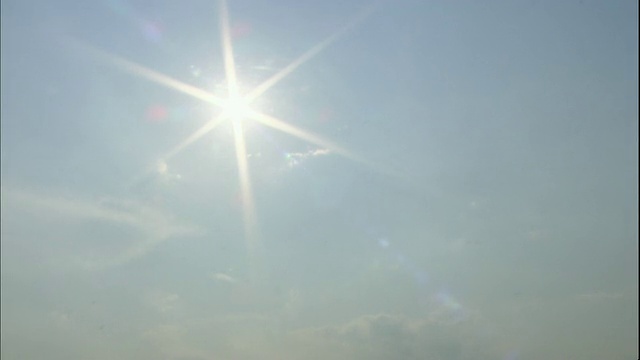 光化学烟雾遮蔽了日本东京夏季的天空。视频素材