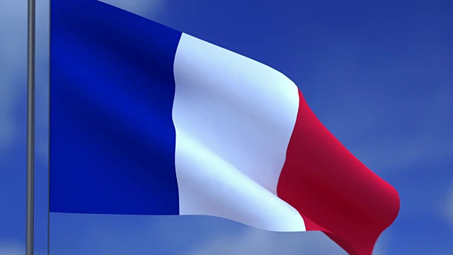 法国的国旗视频下载
