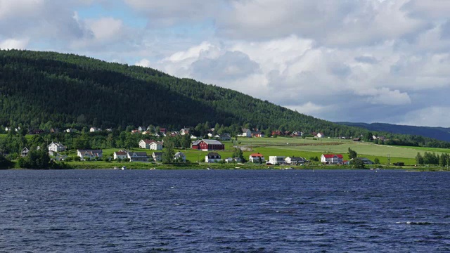 挪威奥斯陆附近的Randsfjorden湖，视频素材