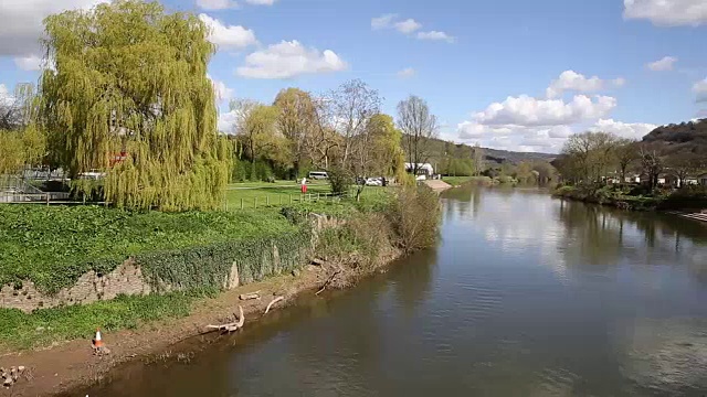 怀谷河怀蒙茅斯英国威尔士pan视频下载