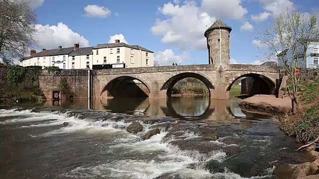 蒙茅斯桥英国威尔士旅游景点怀谷潘视频下载