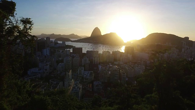 全景视图使无人机的城市里约热内卢做里约热内卢在巴西视频素材