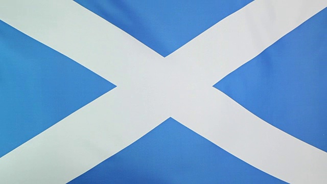 织物的苏格兰国旗视频下载