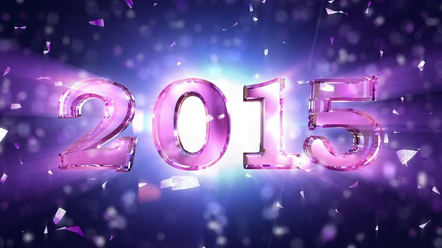 高清:2015新年倒计时动画视频素材