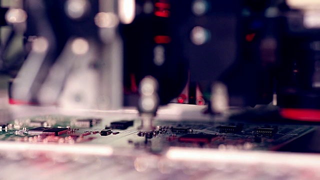 自动化电路板生产视频素材