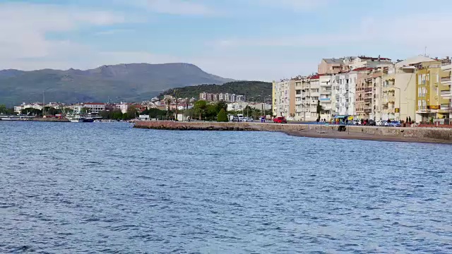 日常生活海滨，迪基利，伊兹密尔，土耳其视频下载