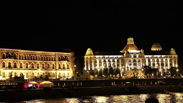 横渡多瑙河。布达佩斯。匈牙利。视频素材