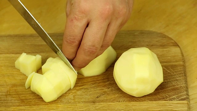 切土豆视频素材