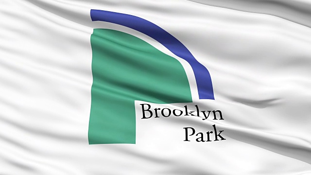 在明尼苏达州布鲁克林公园市挥舞国旗的特写视频下载