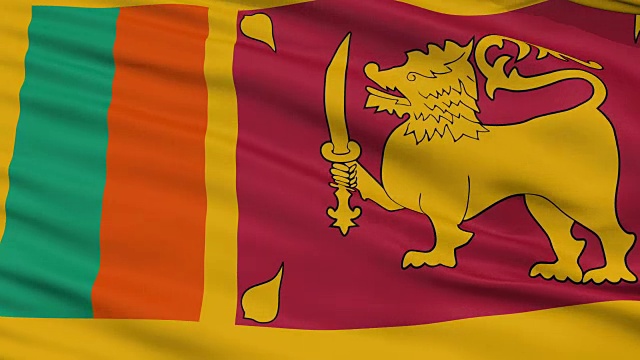 斯里兰卡国旗飘扬视频下载