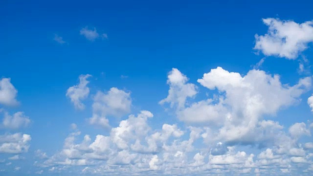 时间流逝云在蓝天视频素材