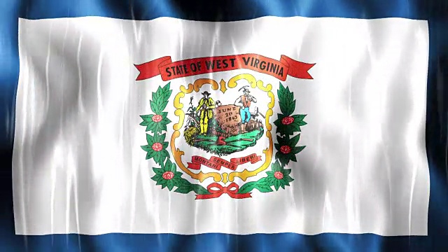 西弗吉尼亚州旗动画视频下载