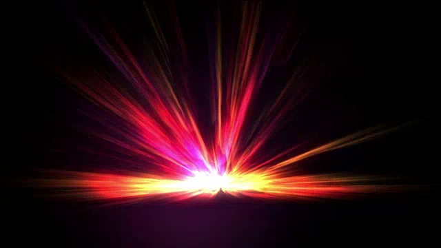 火焰射线抽象星视频素材