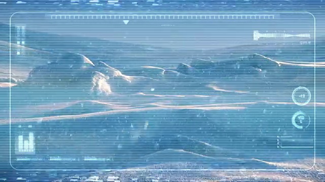 Frozen Landscape中的无人机POV视频素材