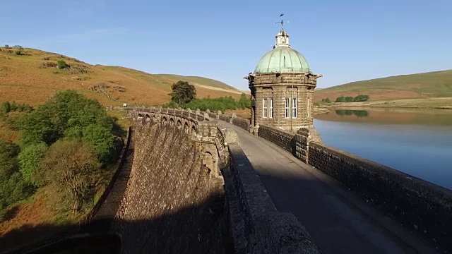 威尔士的Elan Valley水库视频素材