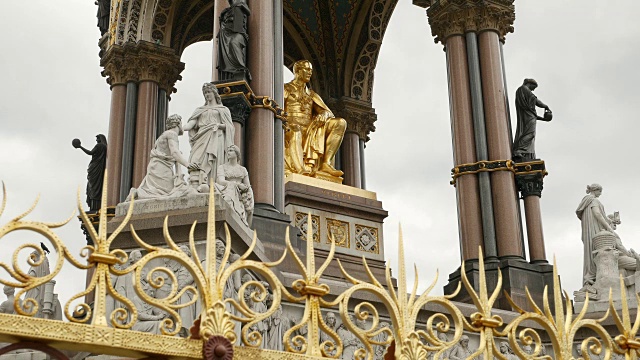 阿尔伯特纪念堂，建于1875年，英国伦敦视频下载