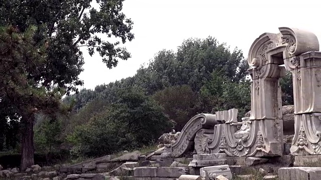 圆明园，中国北京的圆明园视频素材