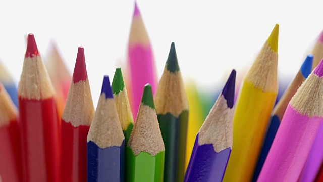 顶部 彩色铅笔 一个物体 铅笔视频素材下载 正版视频vcg42n Vcg Com