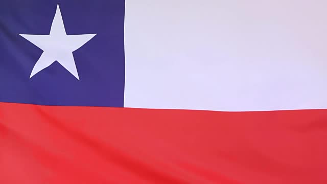 智利纺织品旗帜视频下载