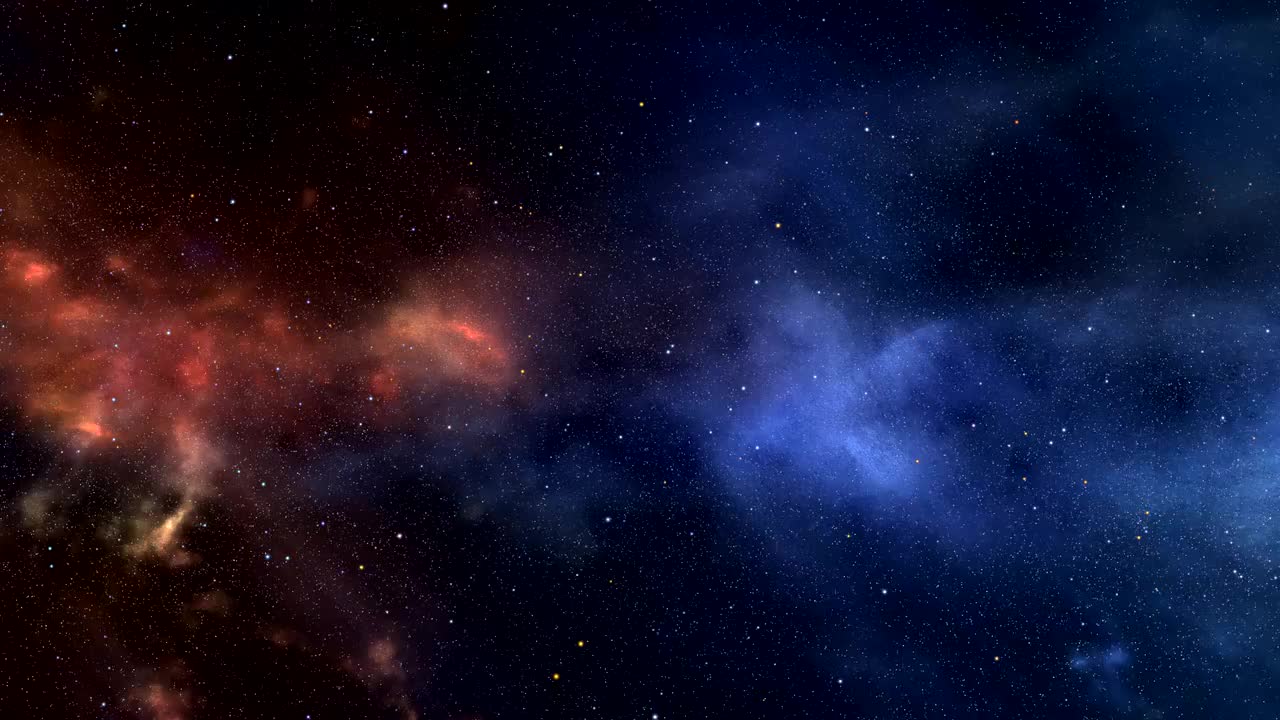 太空背景与发光的星星视频下载