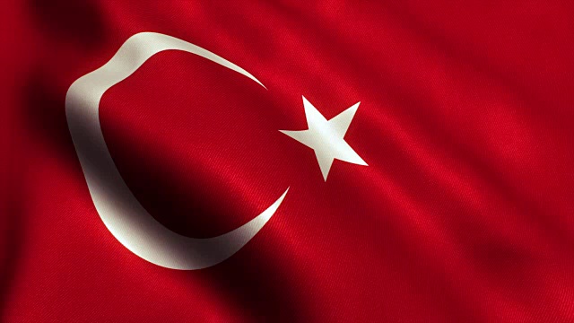 土耳其国旗视频循环- 4K视频下载