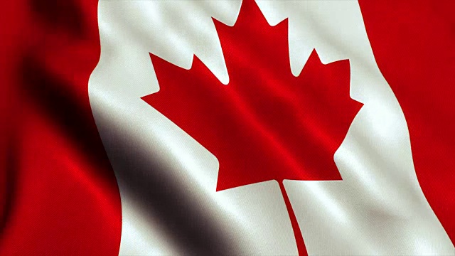 加拿大国旗视频循环- 4K视频下载