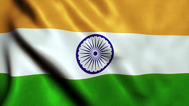 印度国旗视频循环- 4K视频下载