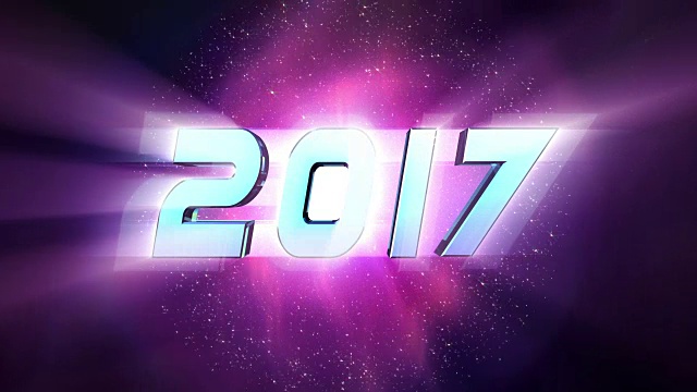 高清:2017年新年背景动画视频素材