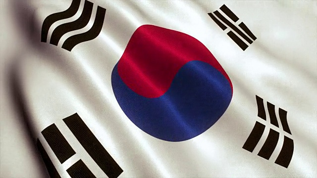 韩国国旗视频循环- 4K视频下载