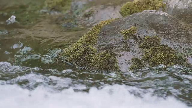 日本奥多摩，多摩河的水流，用慢镜头拍摄视频下载