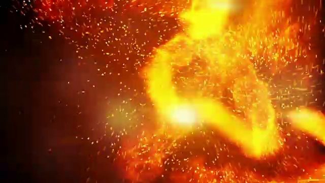 火球和辐条快速循环背景视频素材