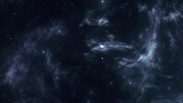 黑暗空间星云和明亮的恒星视频下载