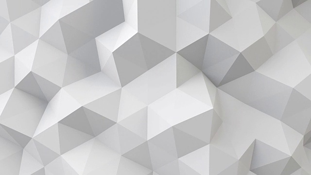 白色多边形的几何表面无缝环视频素材