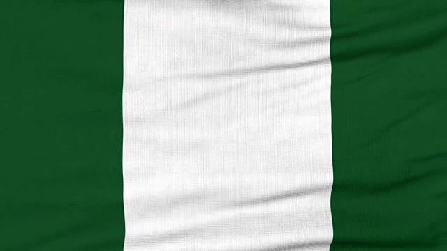 尼日利亚国旗迎风飘扬视频下载