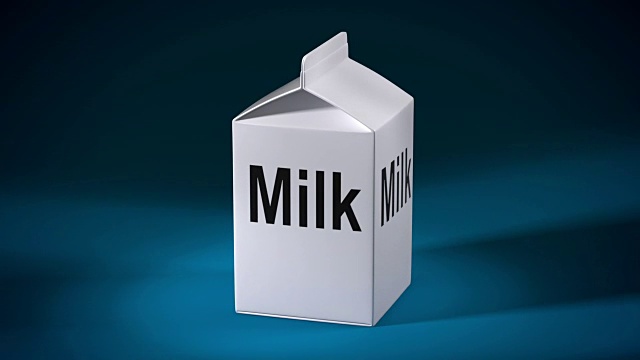 牛奶盒视频素材