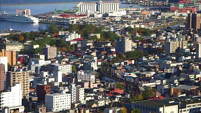 日本北海道小樽城市中心视频素材