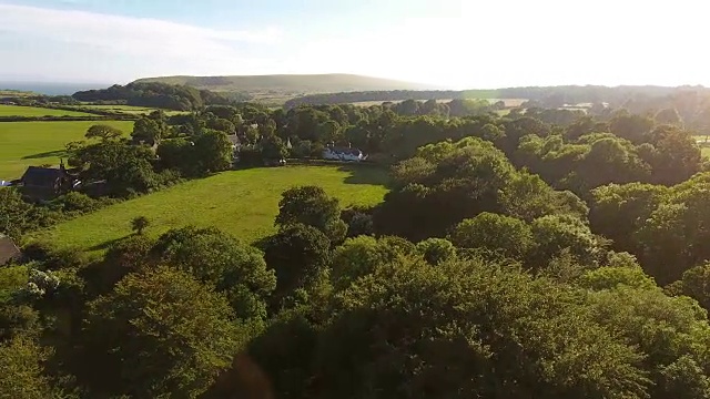 英国乡村鸟瞰图视频素材
