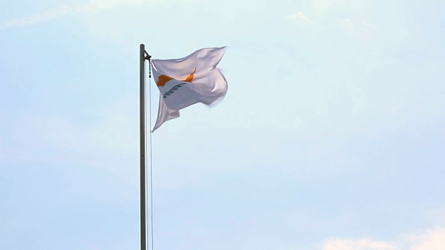 塞浦路斯纺织旗帜视频下载