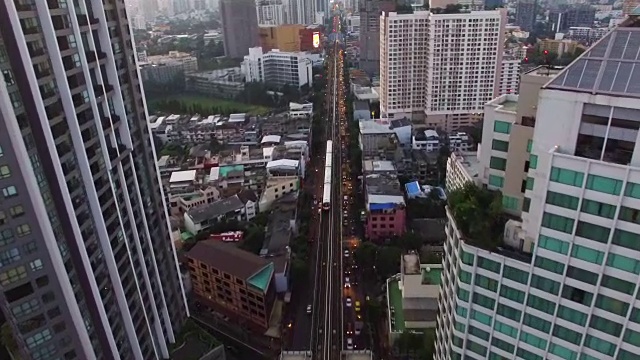 曼谷轻轨无人机视频下载