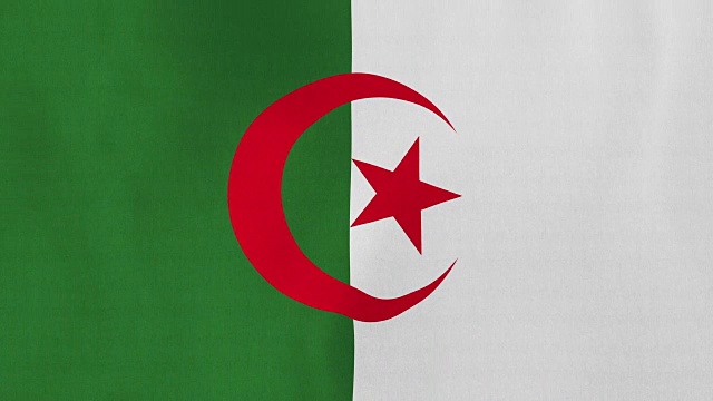 可循环:阿尔及利亚国旗视频下载